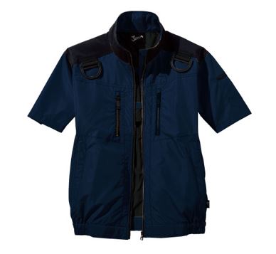 Jawin 54090 空調服半袖ブルゾン［ネイビー］の画像